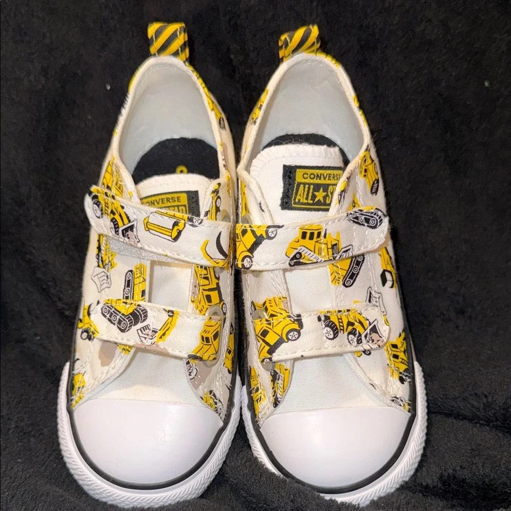 Converse Kids Yellow Construction Sneakers New* Sz 10